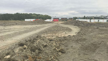 Construction underway at Asparagus Point