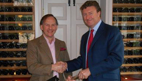 New chairman presented with baton